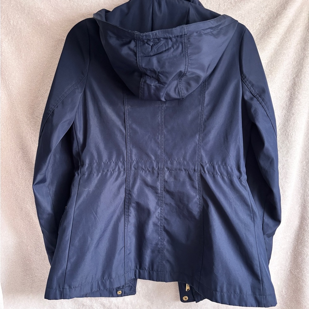 Michael Kors Navy Utility Jacket with Gold Details Women’s Sz XS - Picture 5 of 10